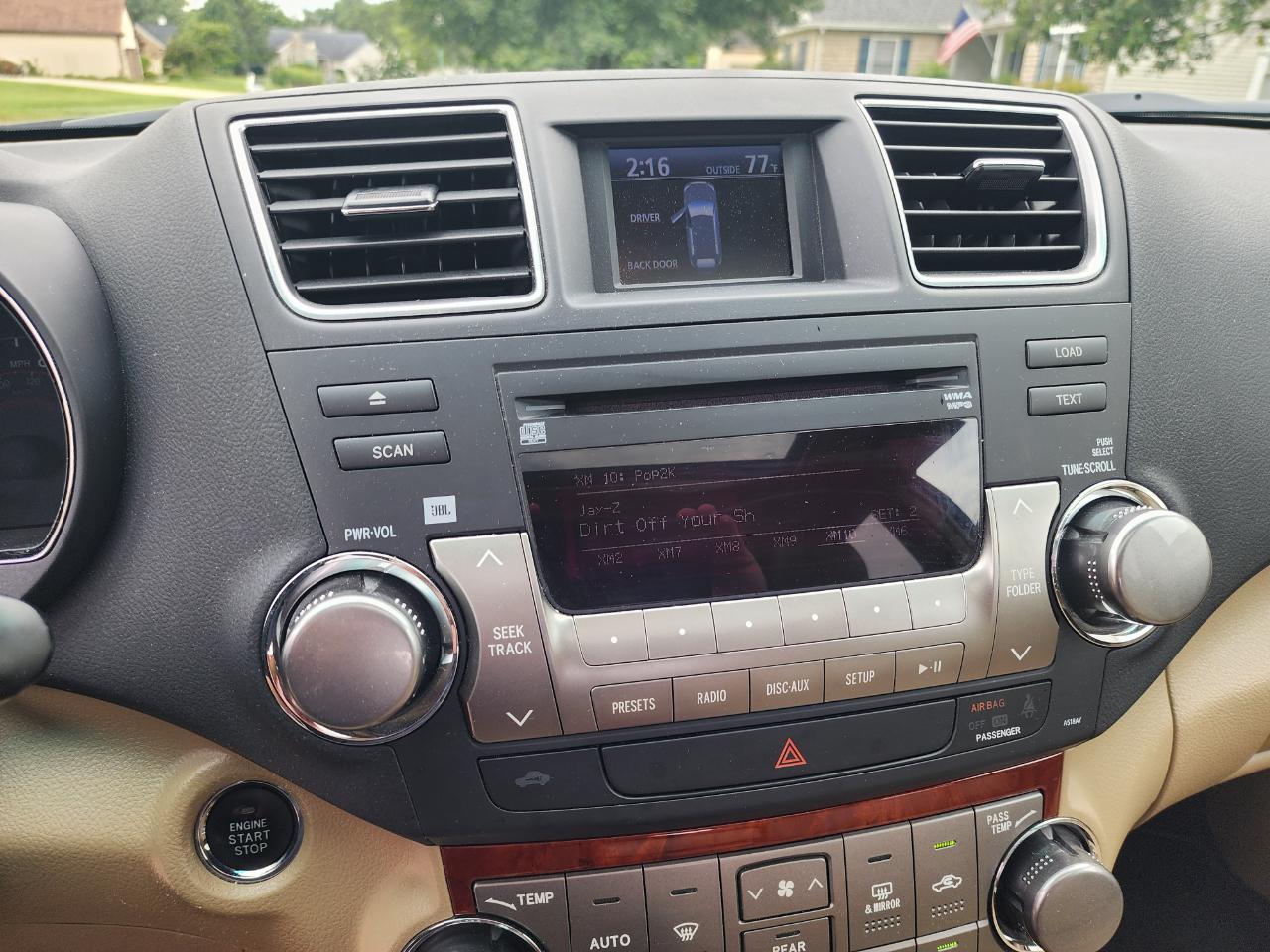 Toyota Highlander 4WD 4dr V6 Limited (Natl) 2012
