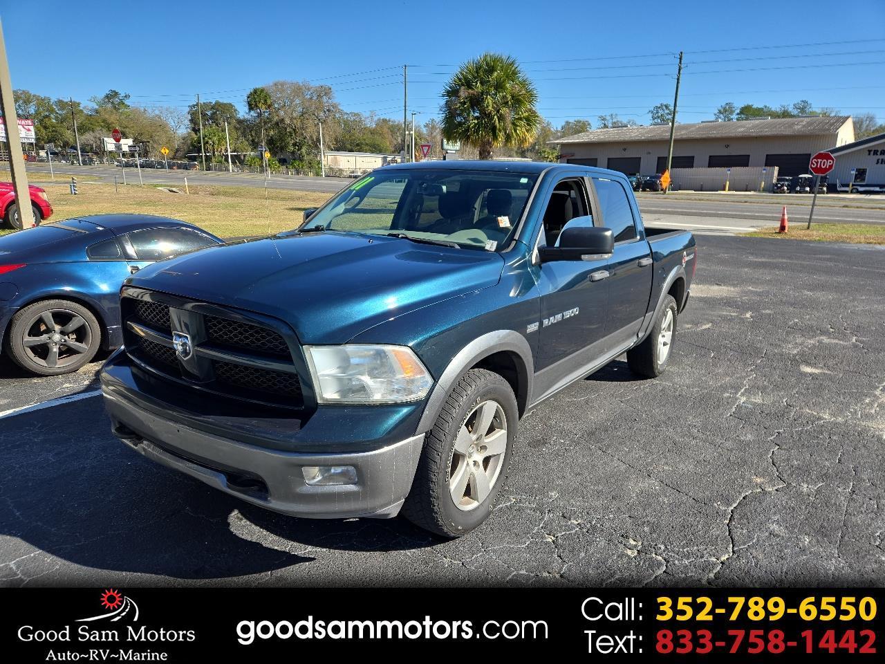2011 Dodge 1500 4WD Crew Cab 140.5" Outdoorsman