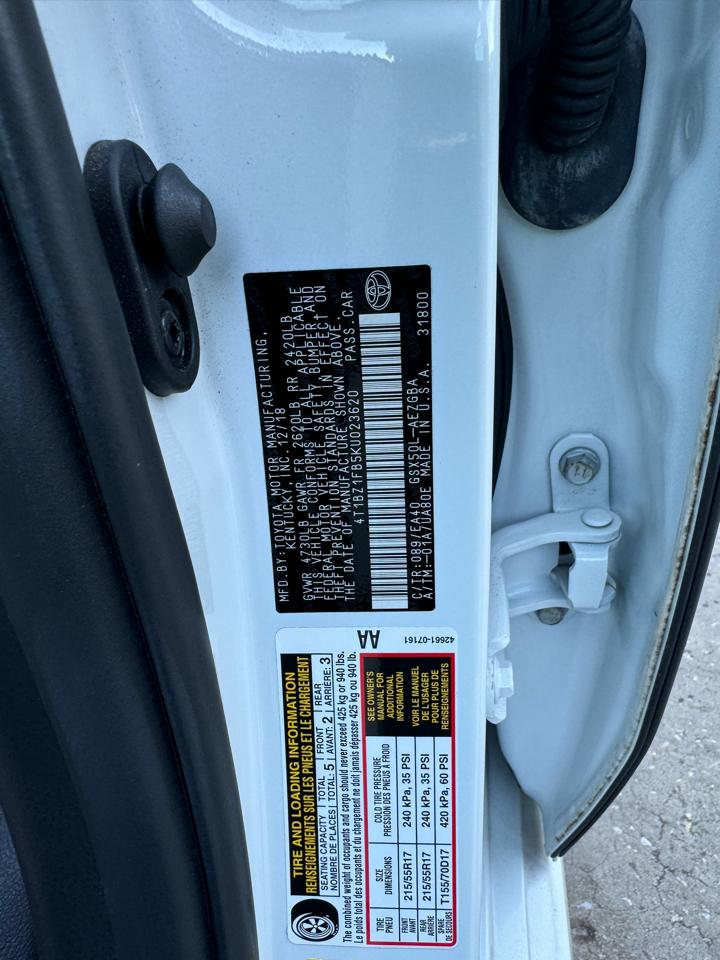 Toyota Avalon XLE 2019