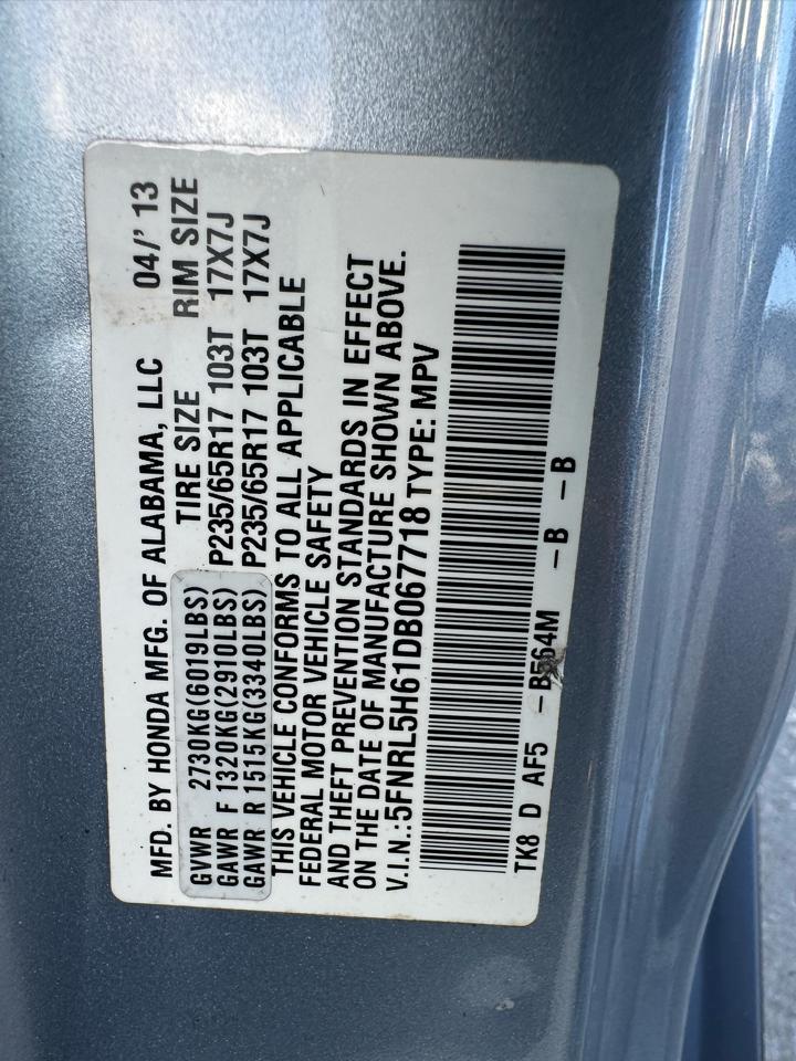 Honda Odyssey EX-L 2013