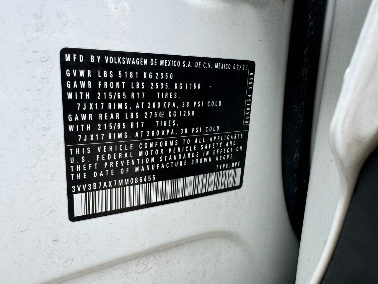 Volkswagen Tiguan SE 2021