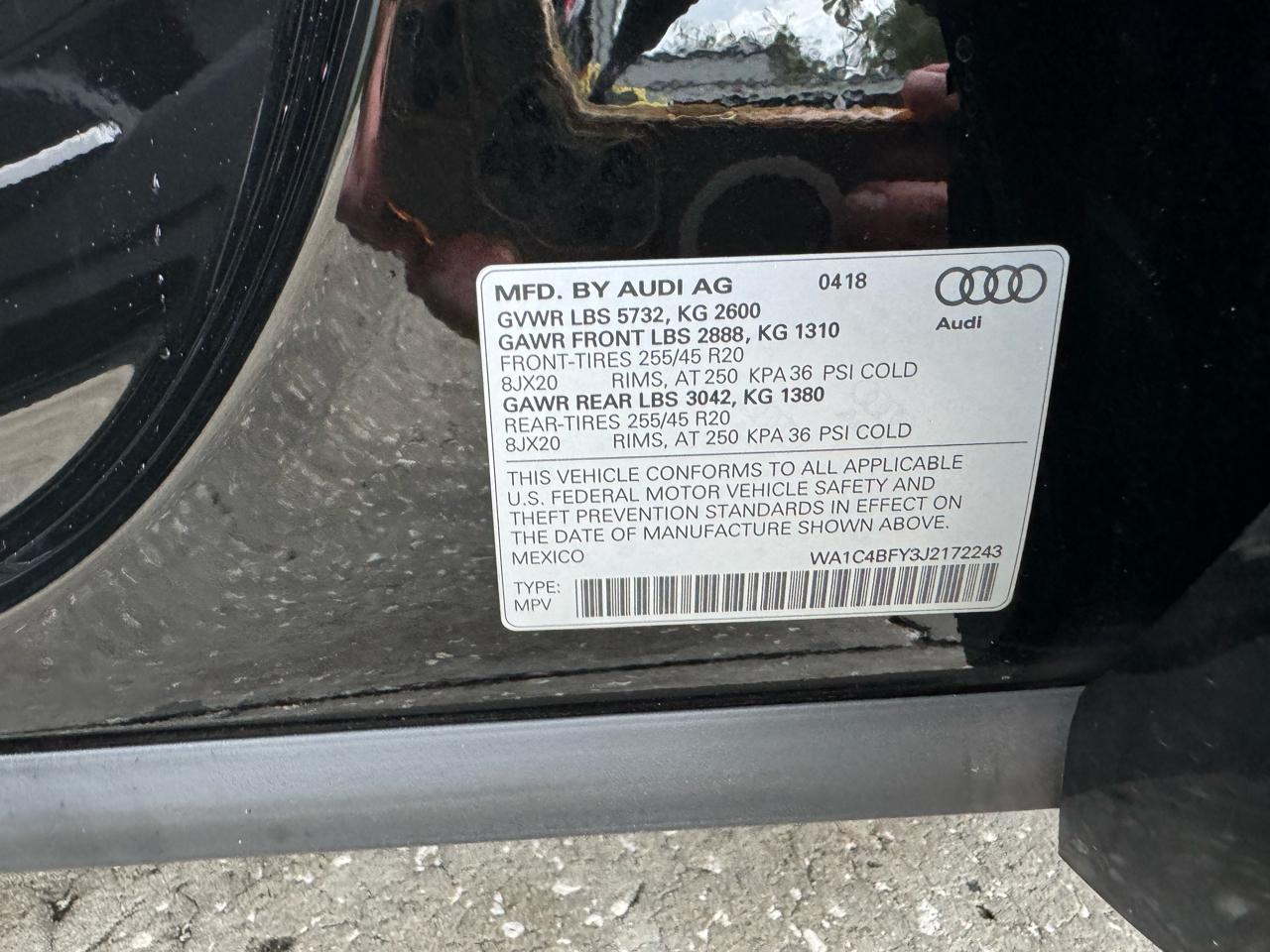 Audi SQ5 3.0T Prestige quattro 2018