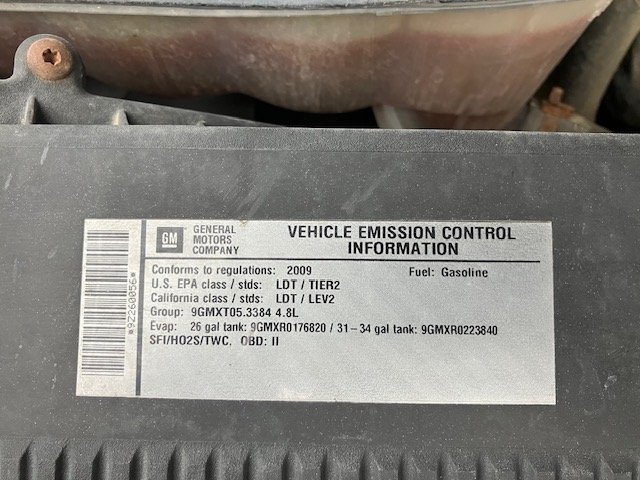 Chevrolet Silverado 1500 Work Truck Ext. Cab Long Box 4WD 2009