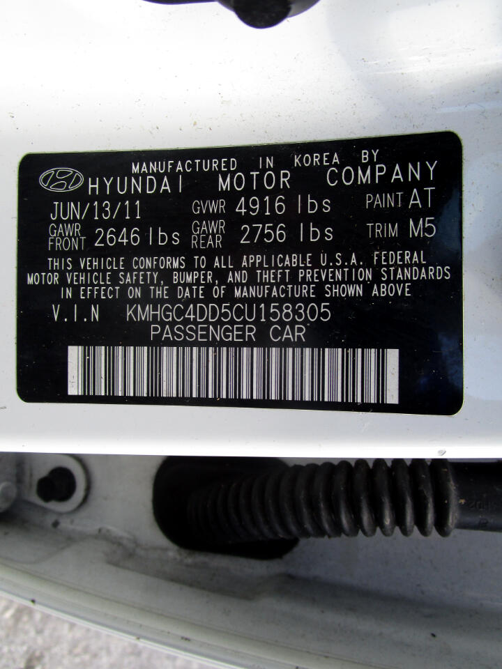 Hyundai Genesis 3.8L 2012 Hyundai Genesis 3.8L 2012