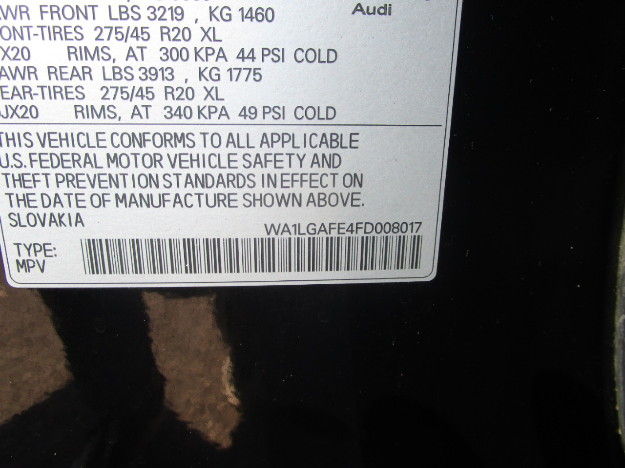 Audi Q7 3.0T Premium Plus quattro 2015 Audi Q7 3.0T Premium Plus quattro 2015