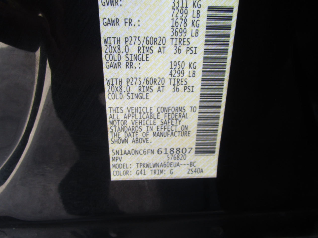 Nissan Armada SL 4WD 2015