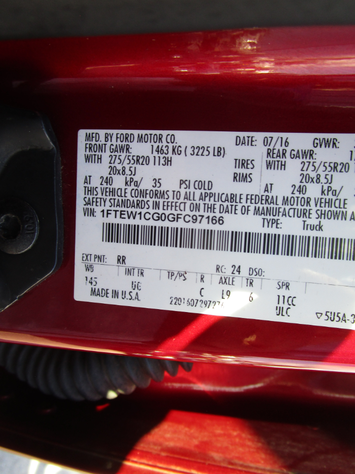 Ford F-150 XLT SuperCrew 5.5-ft. Bed 2WD 2016