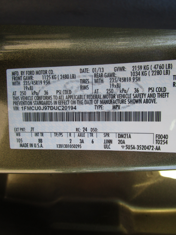 Ford Escape Titanium FWD 2013