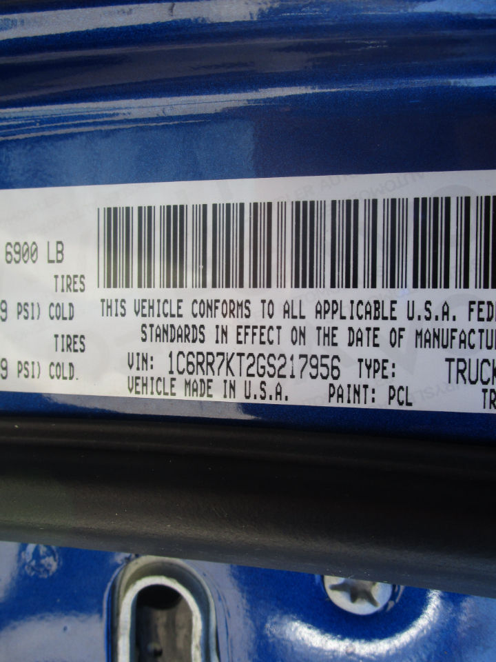 RAM 1500 Tradesman Crew Cab SWB 4WD 2016