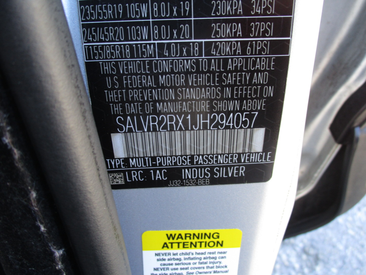 Land Rover Range Rover Evoque HSE 2018