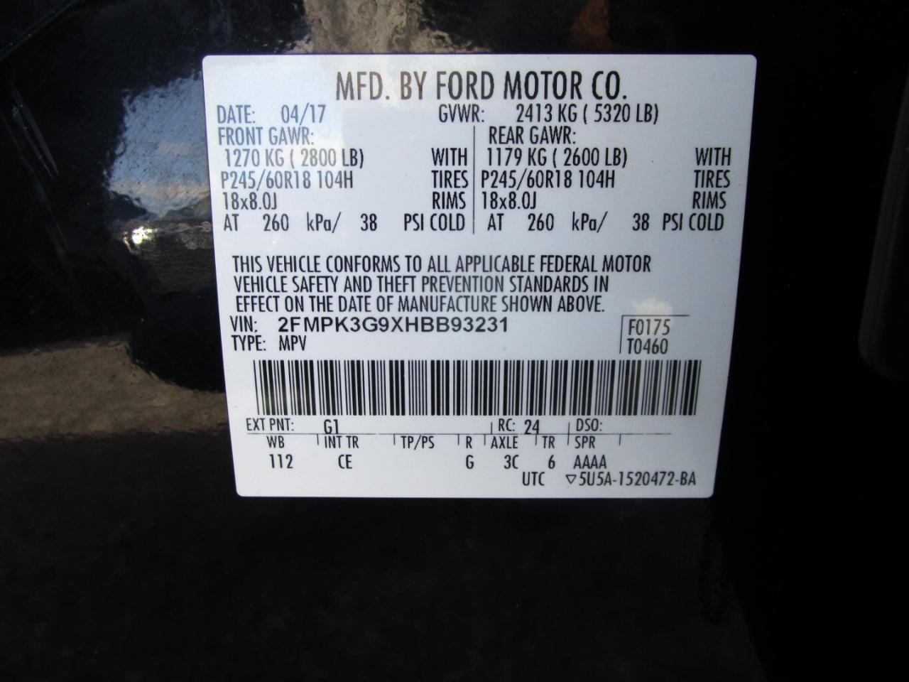 Ford Edge SE FWD 2017