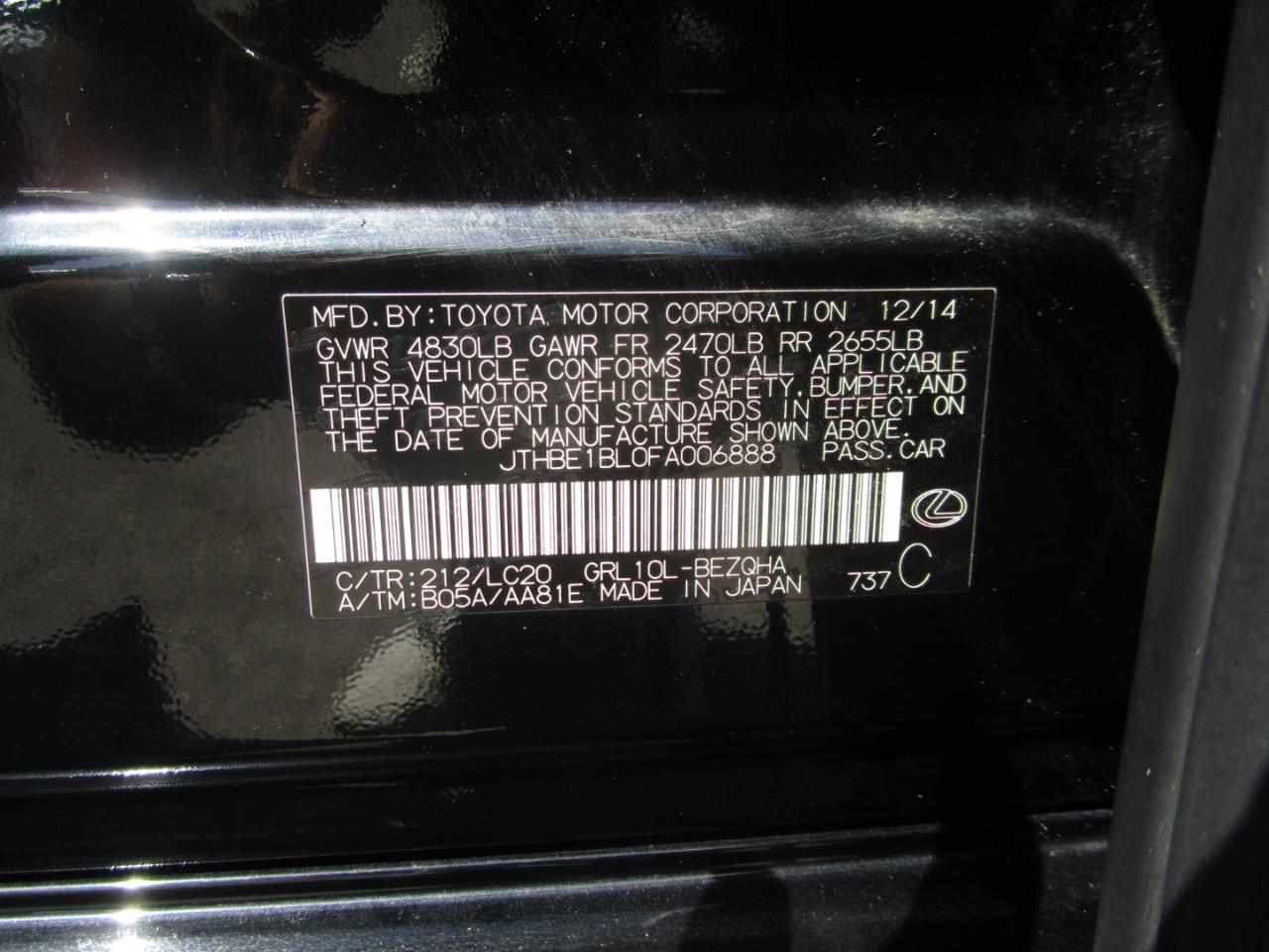 Lexus GS 350 RWD 2015