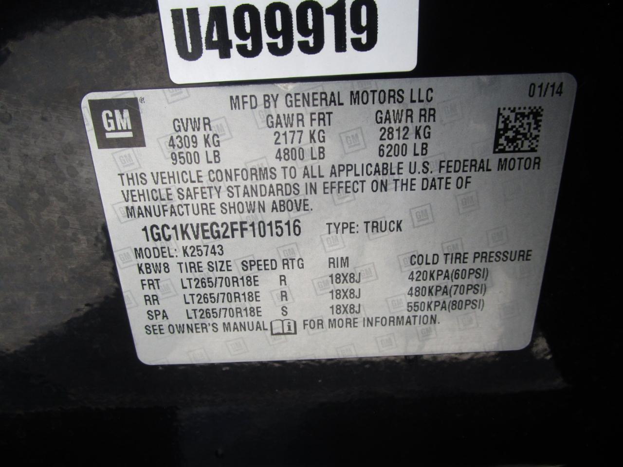 Chevrolet Silverado 2500HD LT Crew Cab Long Box 4WD 2015