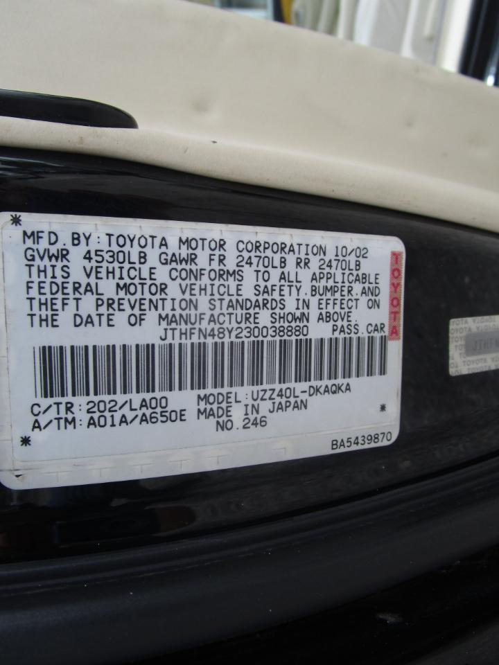 Lexus SC 430 Convertible 2003