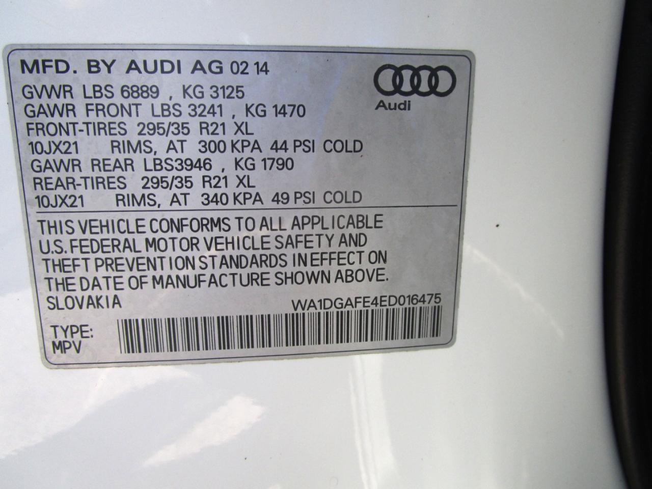 Audi Q7 3.0 S Line Prestige quattro 2014