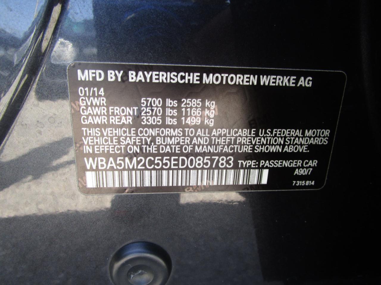 BMW 5-Series Gran Turismo 535i 2014