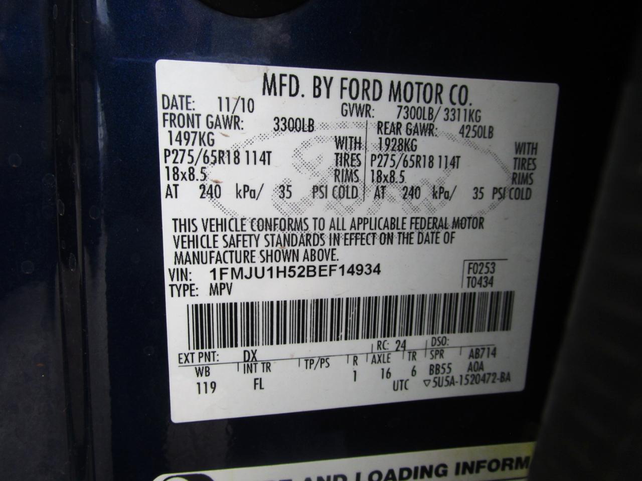 Ford Expedition King Ranch 2WD 2011