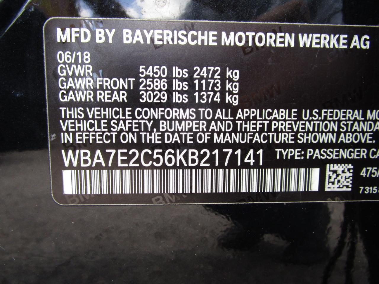 BMW 7-Series 740i 2019