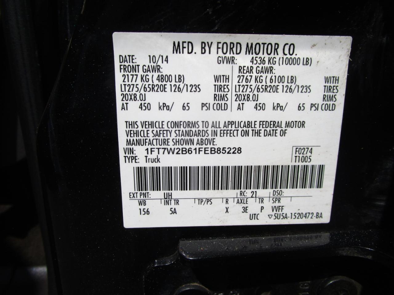 Ford F-250 SD Lariat Crew Cab Short Bed 4WD 2015