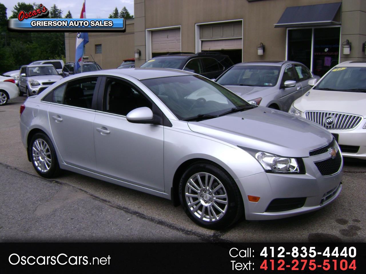 Used 2012 Chevrolet Cruze 4dr Sdn ECO for Sale in South Park PA 15129 Oscar's Grierson Auto Sales