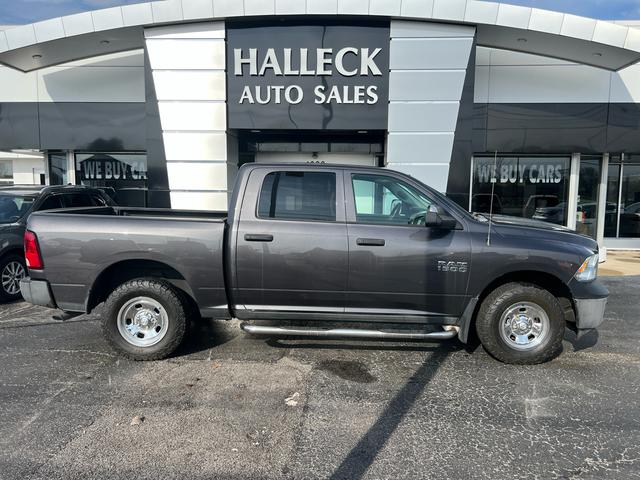 Gray 2018 RAM 1500 Tradesman Crew Cab 4WD Pickup Truck Four-Wheel Drive Automatic