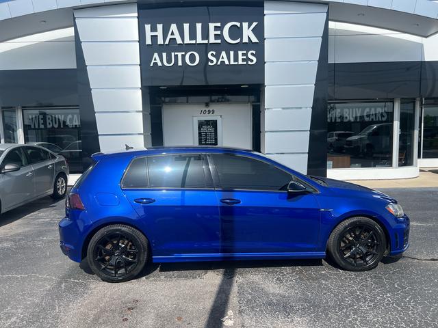 Blue 2016 Volkswagen Golf R Hatchback All-Wheel Drive Automatic
