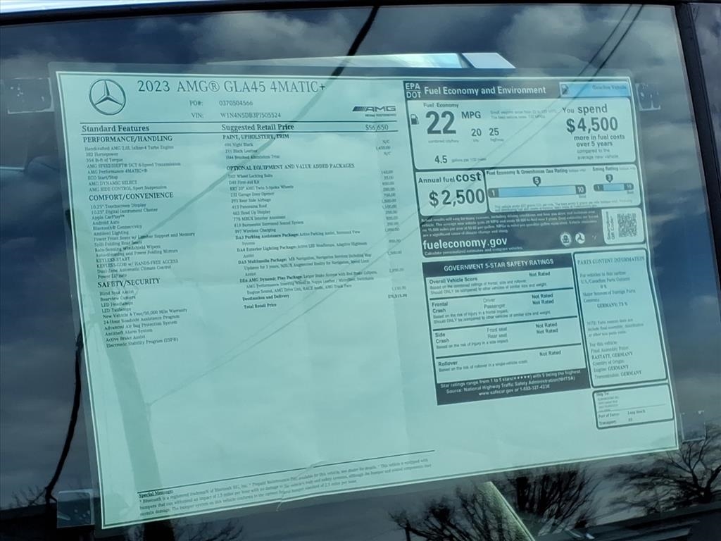 Mercedes-Benz GLA AMG GLA 45 4MATIC SUV 2023