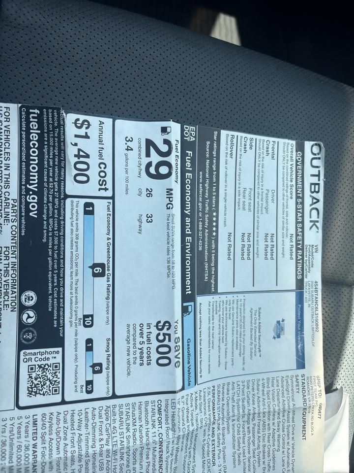 Subaru Outback Limited CVT 2020
