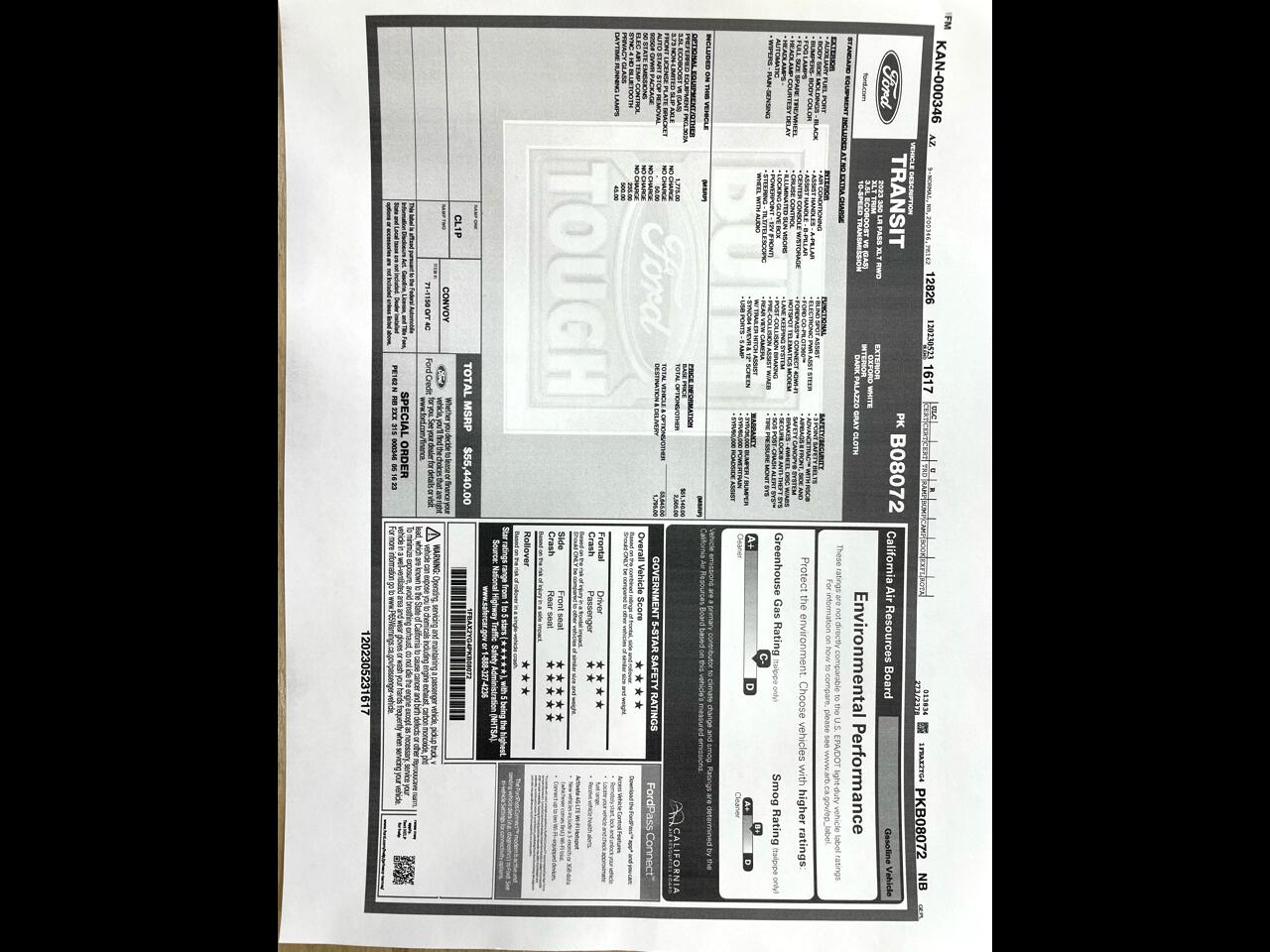 Ford Transit 350 Van Med. Roof w/Sliding Pass. 148-in. WB 2023