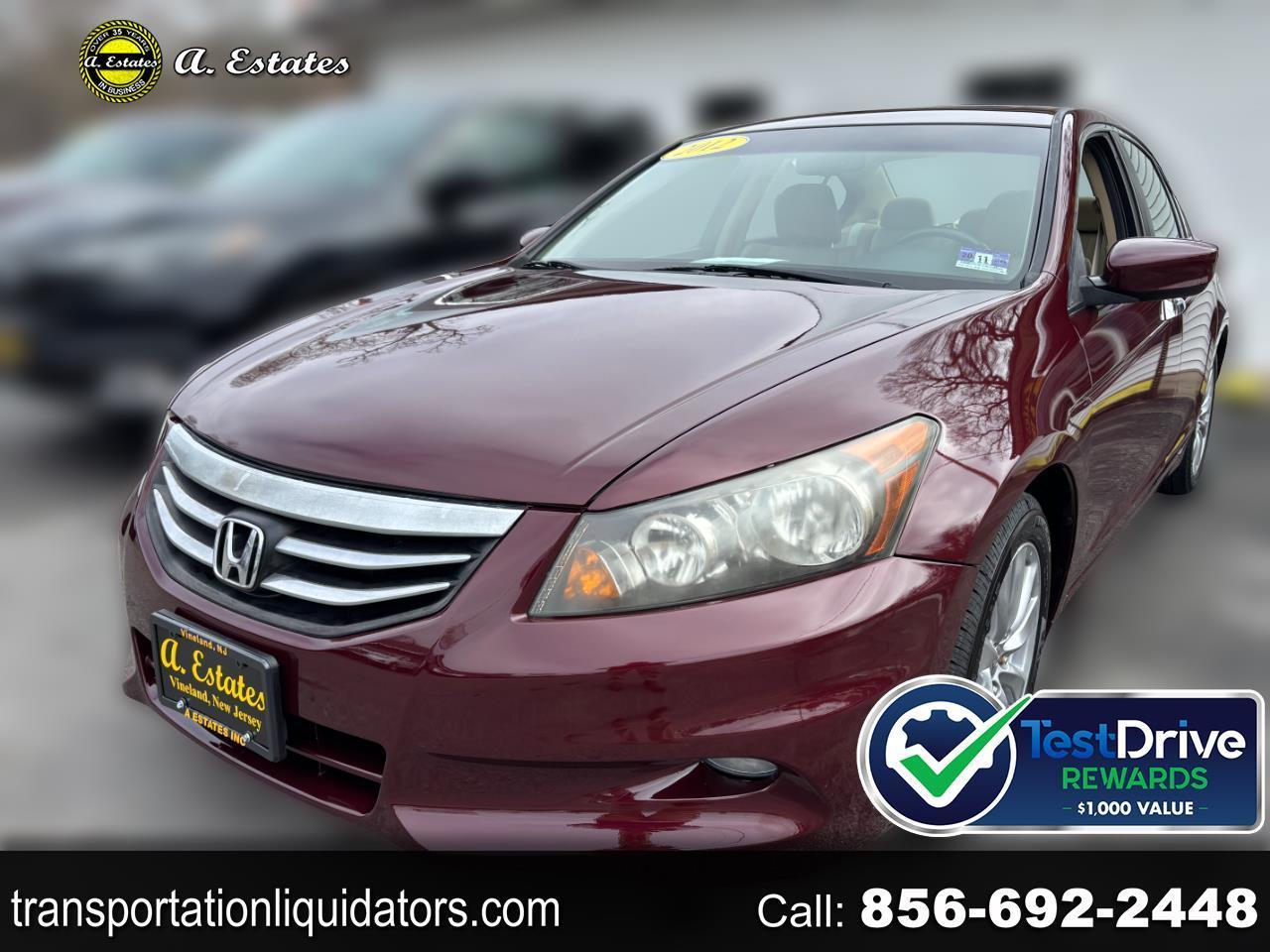 2012 Honda Accord EX-L V6 Sedan AT