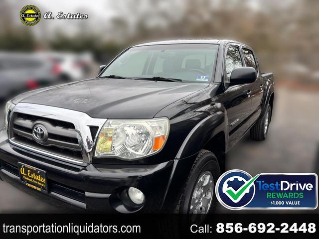 Black 2009 Toyota Tacoma Double Cab V6 4WD Pickup Truck Four-Wheel Drive Automatic