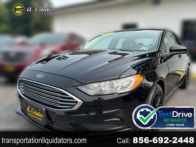 Black 2017 Ford Fusion Sedan Front-Wheel Drive Automatic