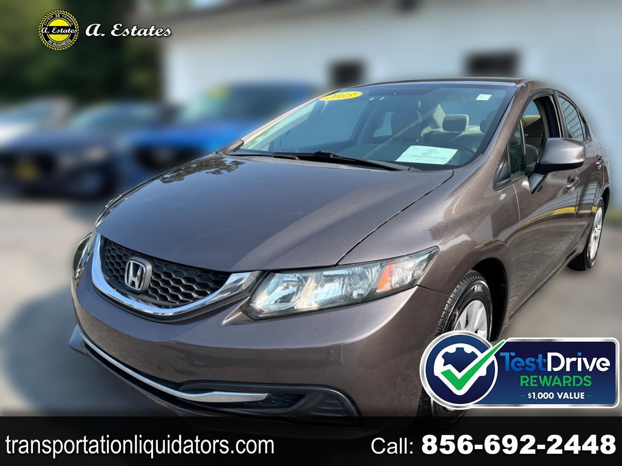 2013 Honda Civic LX Sedan 5-Speed AT