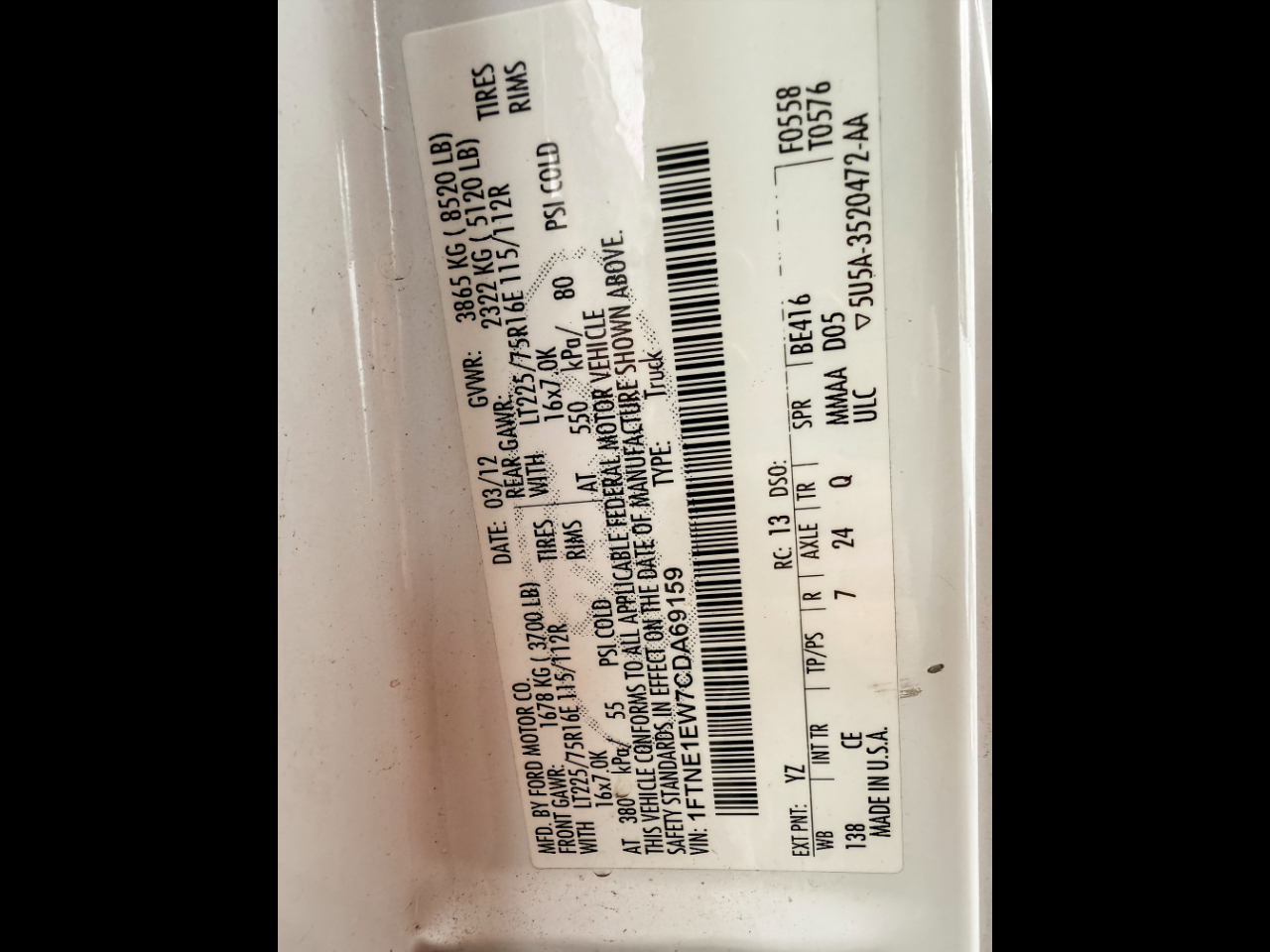 2012 Ford E-Series Econoline Van Commercial's photo