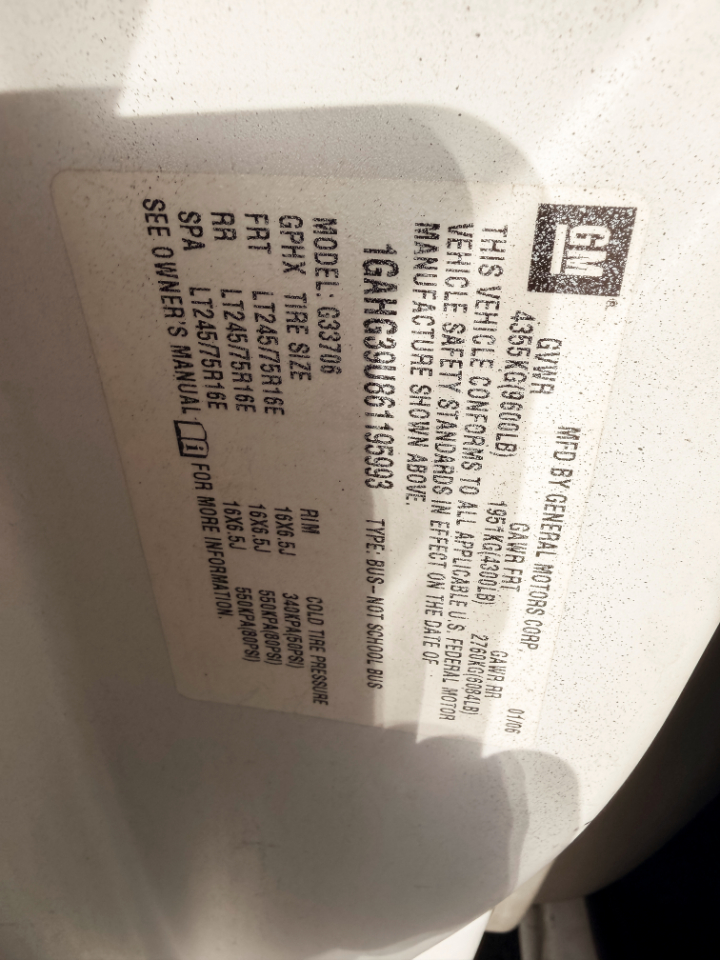 Chevrolet Express 3500 Extended 2006