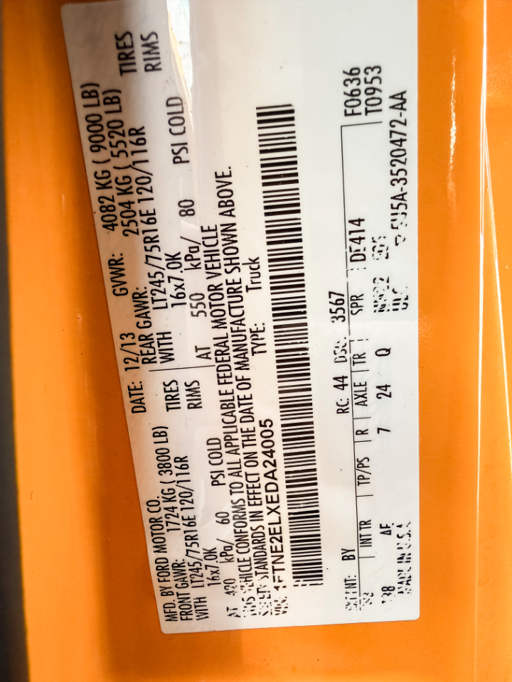 Ford Econoline E-250 2014