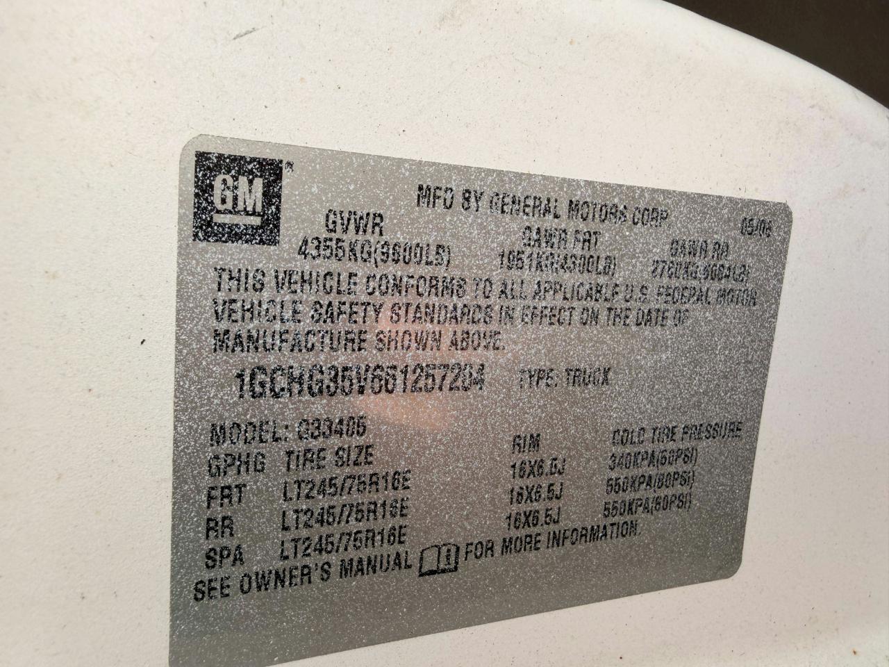 Chevrolet Express 3500 Cargo 2006