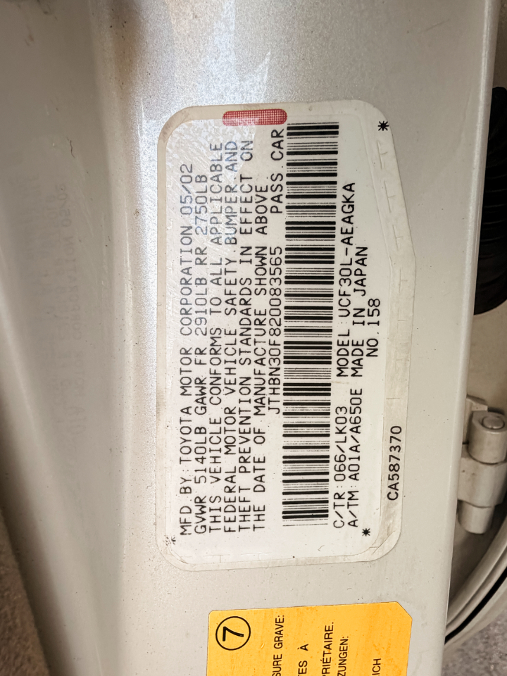 Lexus LS 430 Sedan 2002