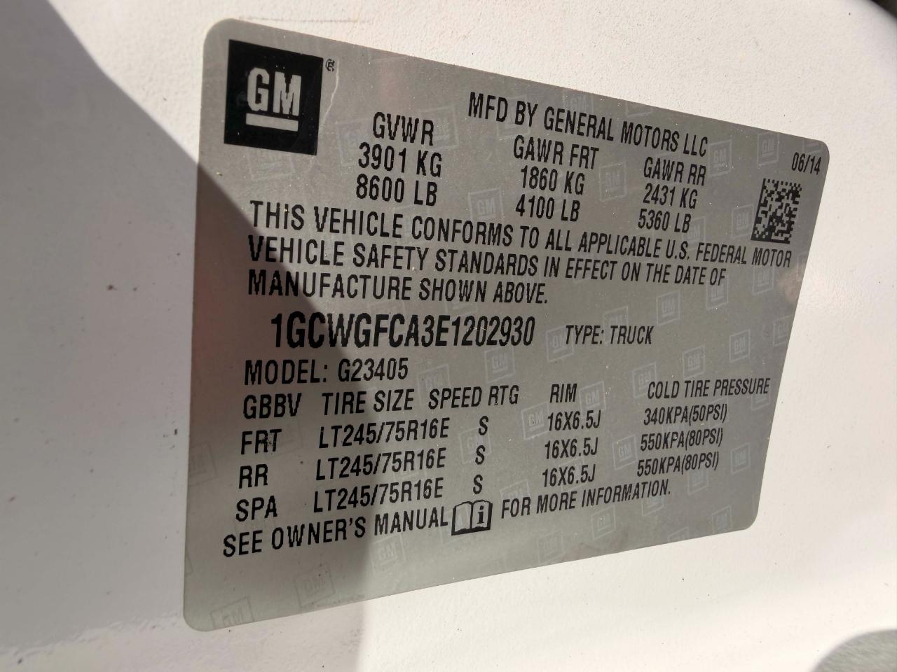 Chevrolet Express 2500 Cargo 2014