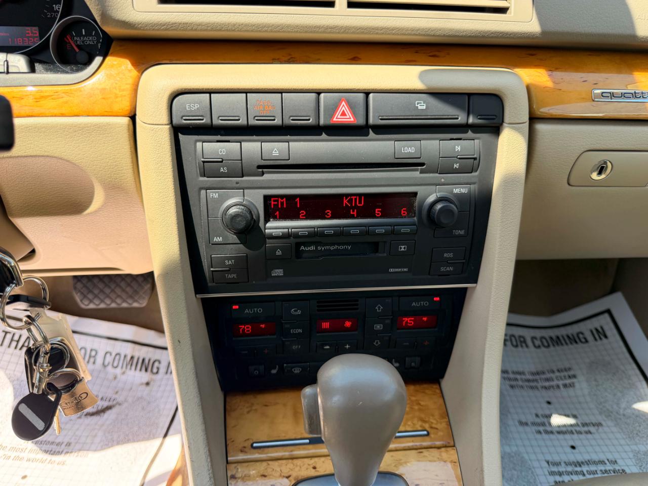 Audi A4 3.2 quattro with Tiptronic 2006