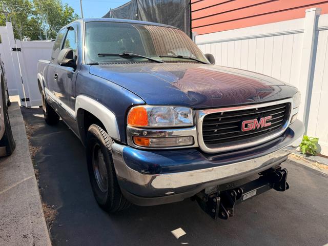Blue 2001 GMC Sierra 1500 SL 4WD Extended Cab SB Pickup Truck Four-Wheel Drive Automatic