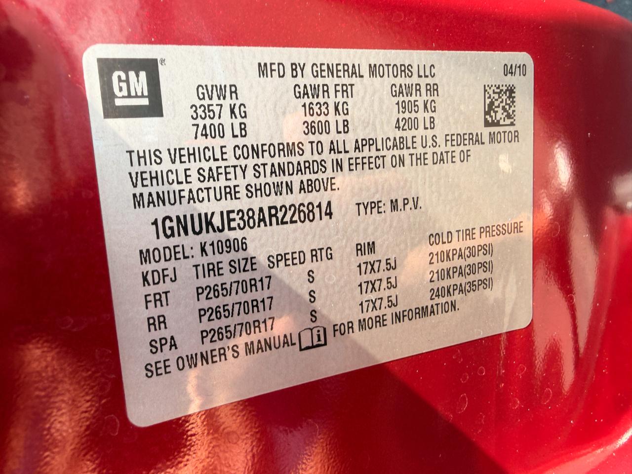 Chevrolet Suburban LT 1500 4WD 2010