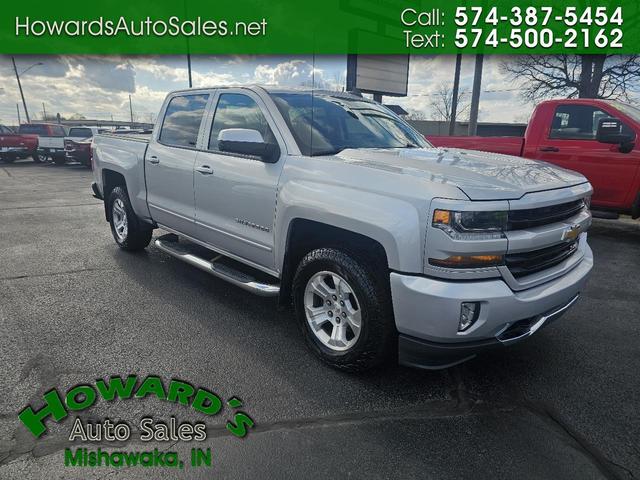 Silver 2017 Chevrolet Silverado 1500 Pickup Truck Four-Wheel Drive Automatic