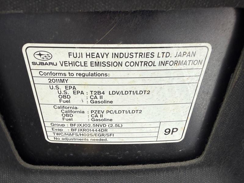 Subaru Legacy 2.5i Premium 2011