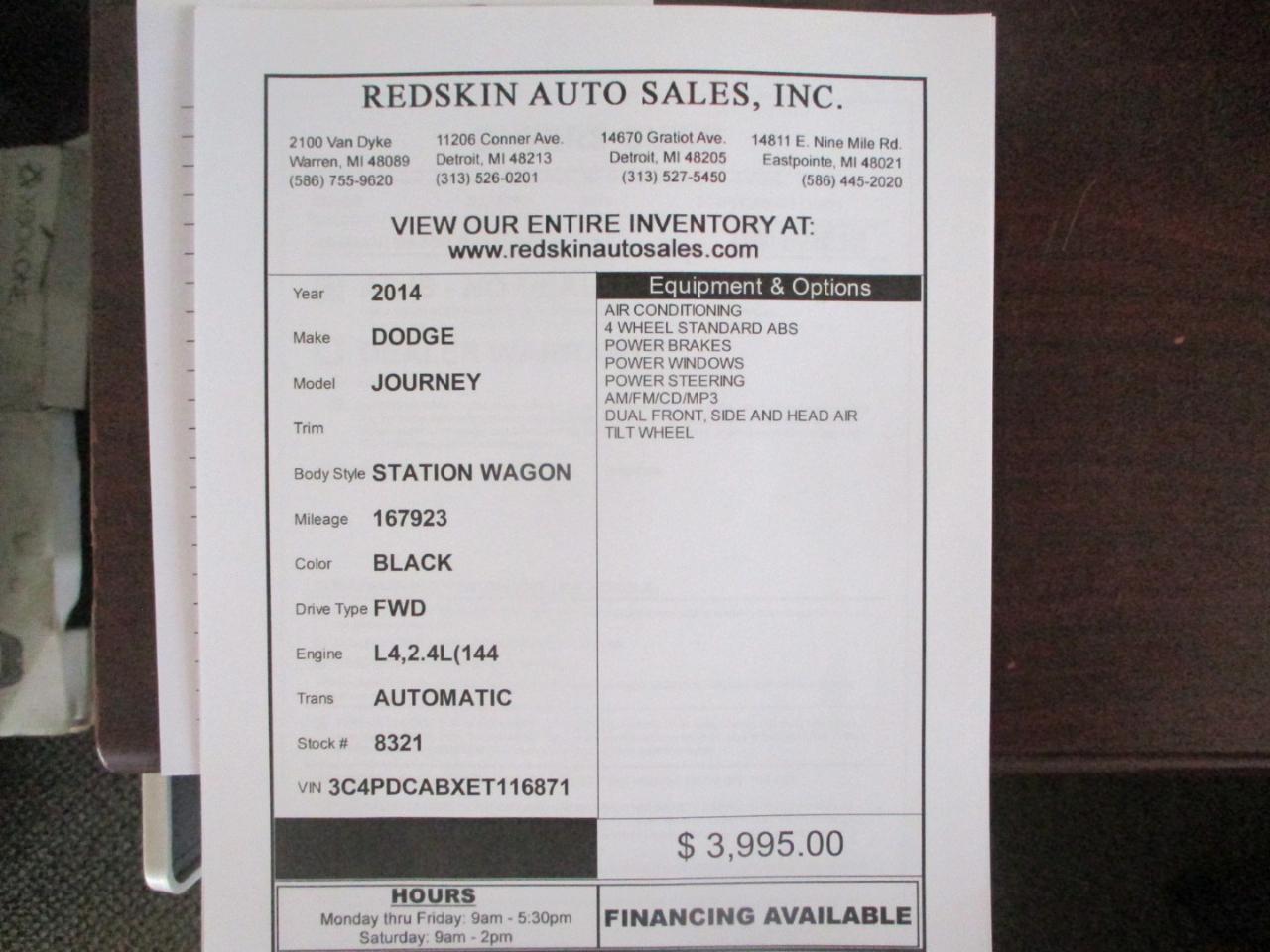 Dodge Journey SE 2014