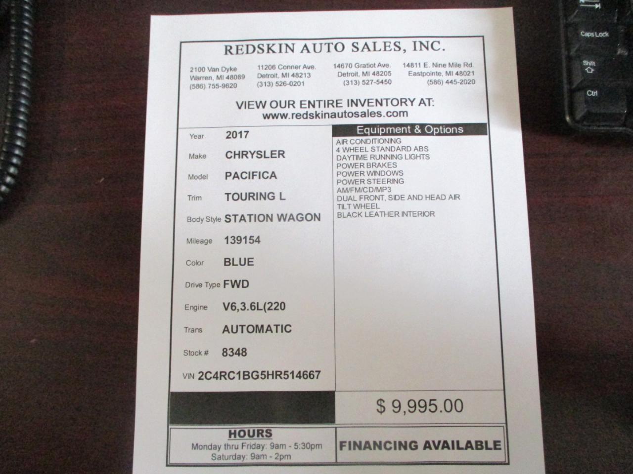 Chrysler Pacifica Touring-L 2017