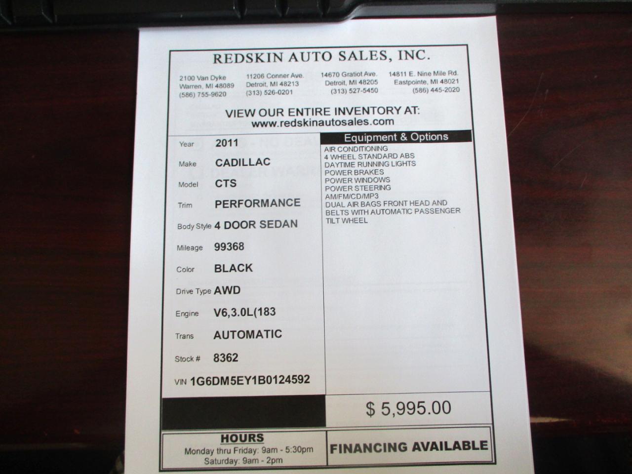 Cadillac CTS 3.0L Performance AWD w/ Navi 2011