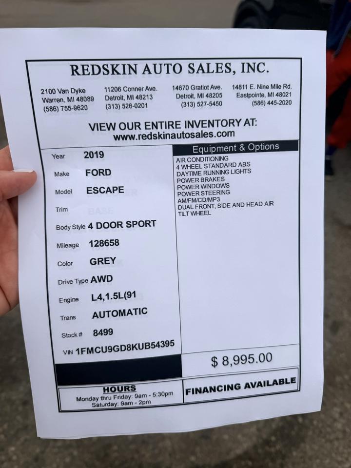Ford Explorer FWD 4dr Base 2015