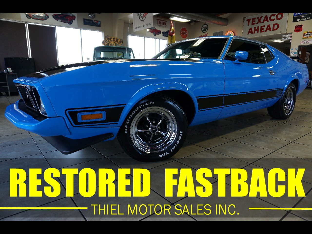 1973 Ford Mustang Fastback Restored with Mach-1 Trim