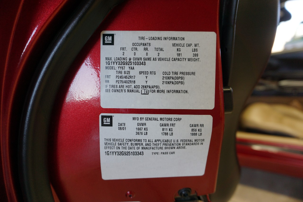 Chevrolet Corvette Convertible 2002